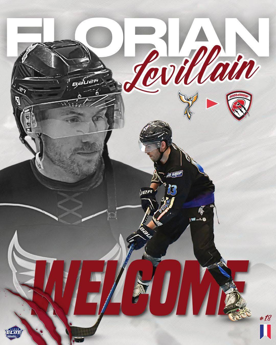 Image d'information de l'arriver du Joueur FLORIAN LEVILLAIN