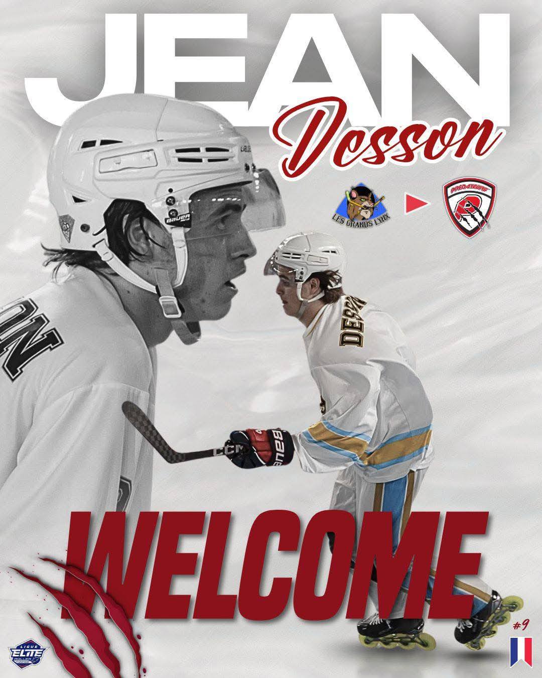 Image d'information de l'arriver du Joueur JEAN DESSON