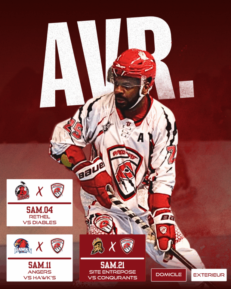 Image de présentation du calendrier d'Avril en elite 2025-2026 des prédateurs de Vierzon