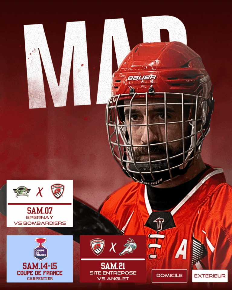 Image de présentation du calendrier de Mars en elite 2025-2026 des prédateurs de Vierzon