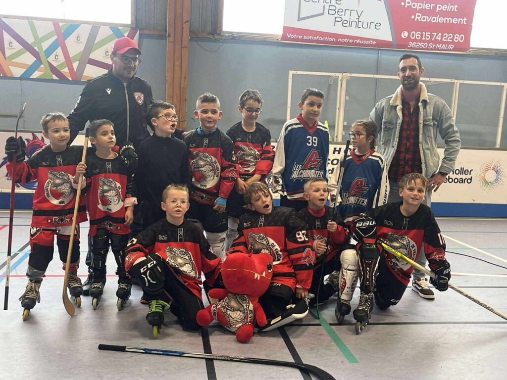 Photo de l'équipe U11 des Prédateurs de Vierzon après une journée à Châteauroux lors de la saison 2025-2026