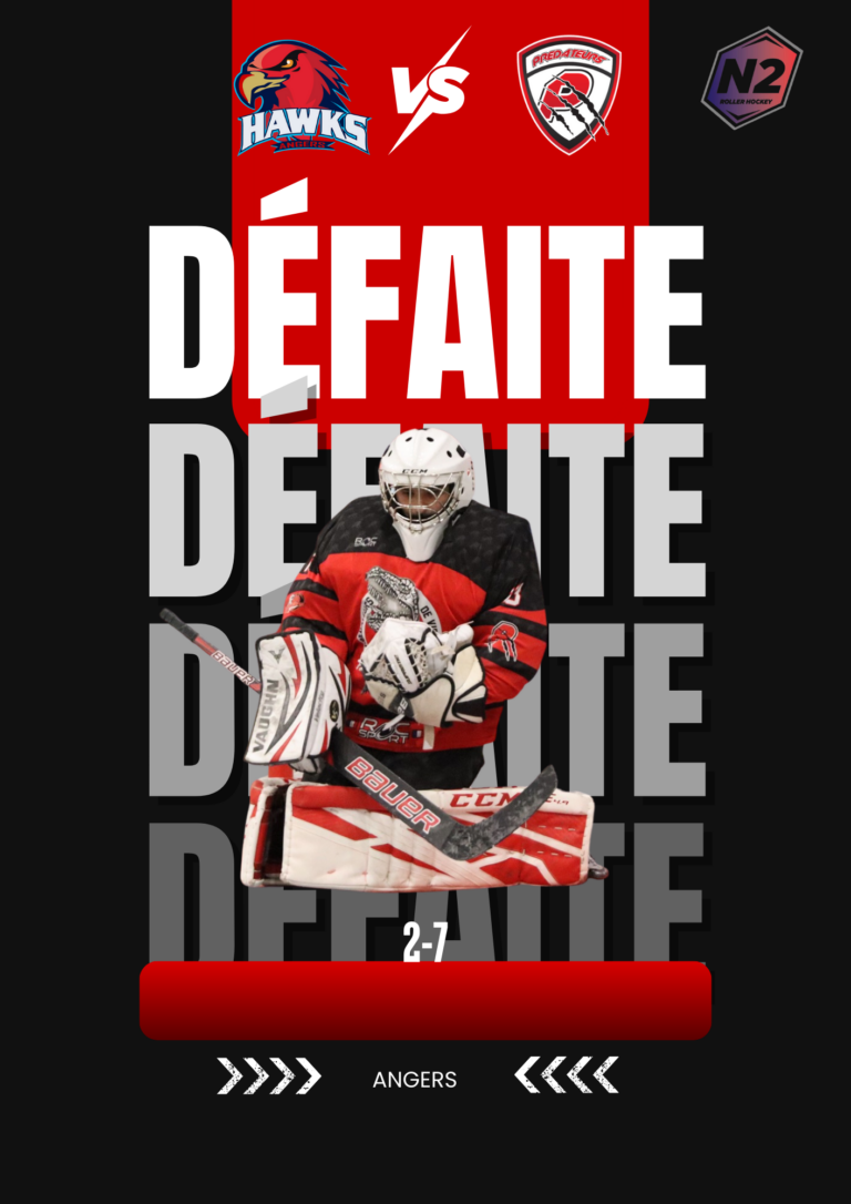 Résultat Match N2 à Anger 25-26