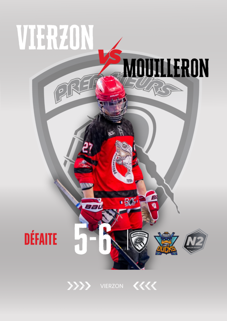 Résultat J11 de nationale 2 défaite 5-6 contre Mouilleron durant la saison 25-26